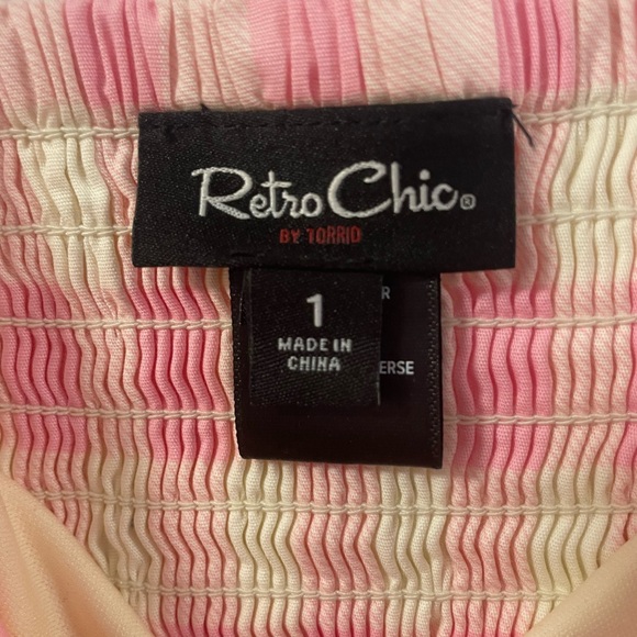 Retro Chic by Torrid Pink and Cream Dress - Picture 3 of 3